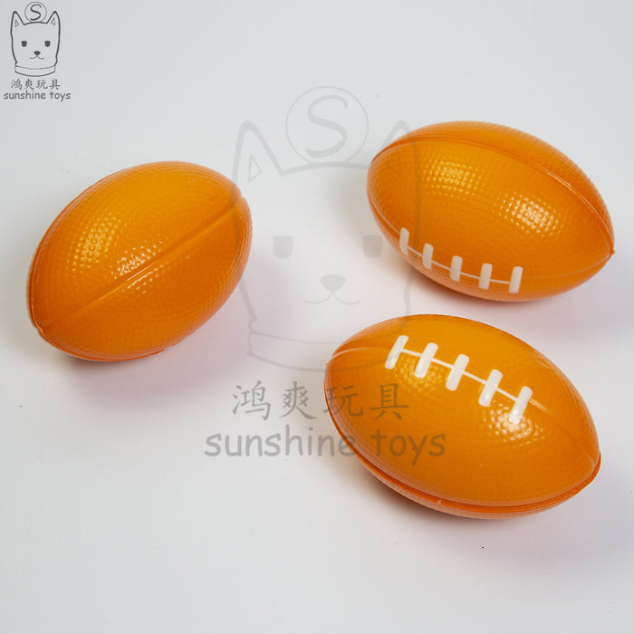 Wholesale Children's Decompression Toys PU Polyurethane Rugby JDC-FT-HongSh001