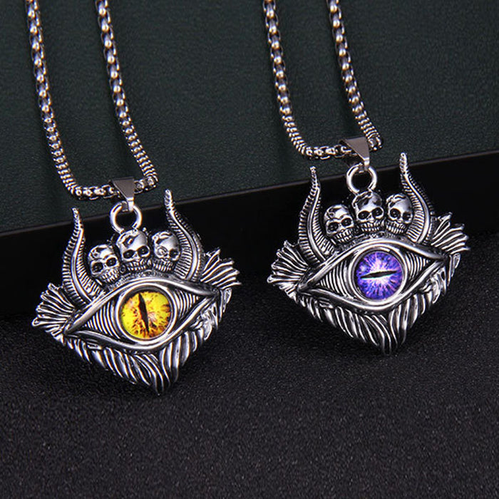 Wholesale Necklaces Alloy Devil's Eye Skull JDC-NE-NingL002