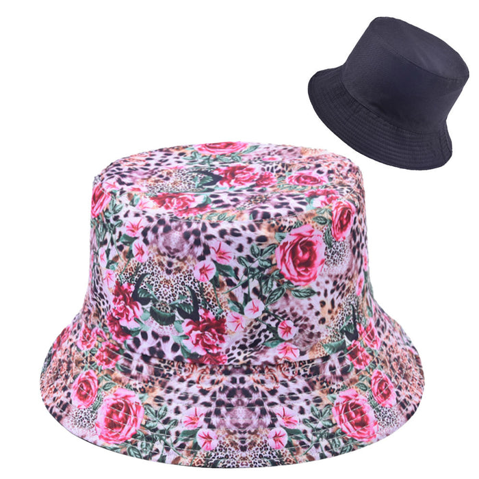 Wholesale Vintage Print Bucket Hat Reversible Sunshade MOQ≥2 JDC-FH-WenR019