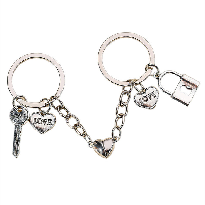 Wholesale Alloy Couple Keychains MOQ≥2 JDC-KC-WenJ007