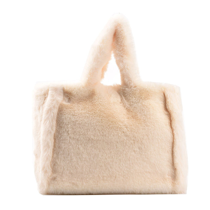 Wholesale Shoulder Bag Plush Mink Fleece Texture Solid Color Portable Diagonal JDC-SD-Chunyao002