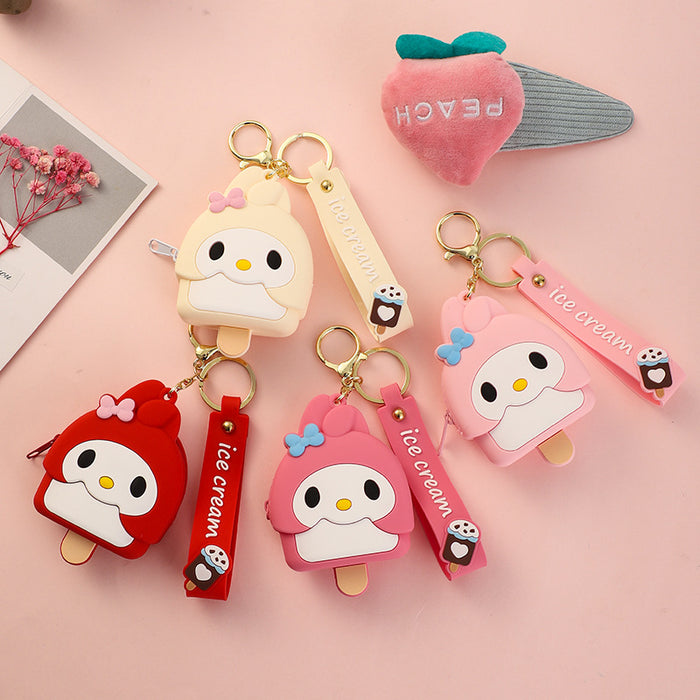 Wholesale cartoon cute coin purse keychain pendant MOQ≥2 JDC-KC-XinJY005