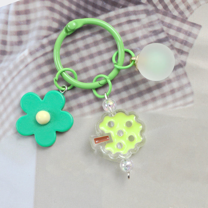 Wholesale Color Flower Animal Acrylic Keychain MOQ≥2 JDC-KC-YChen004