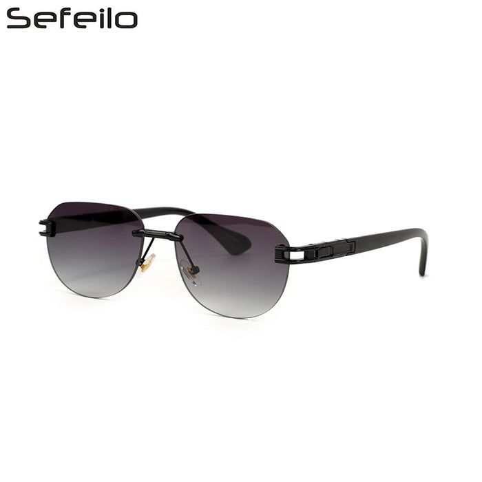 Wholesale Sunglasses Metal Oval Frame JDC-SG-BaoL020