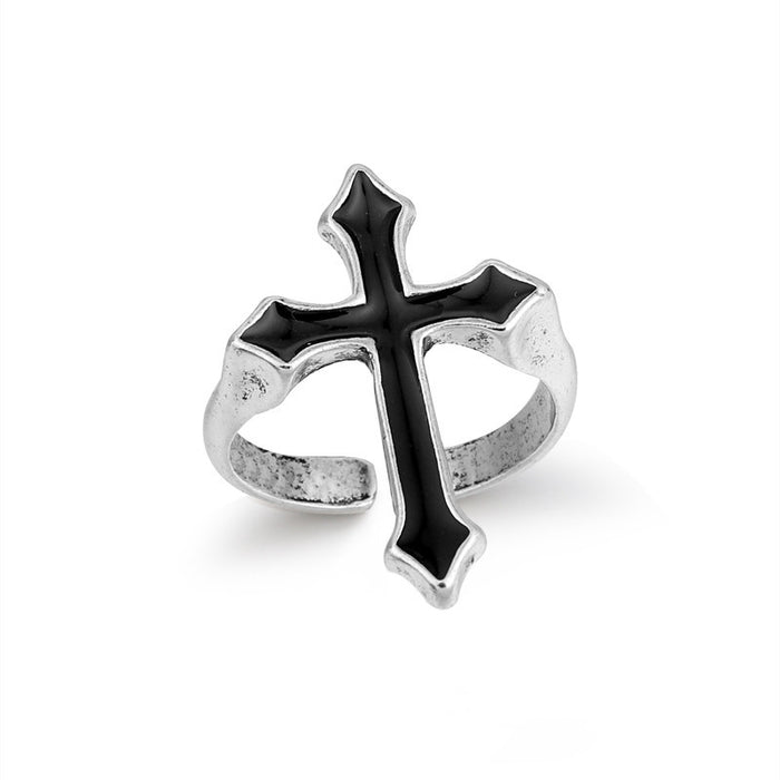 Jewelry WholesaleWholesale personalized hip hop Cross Ring JDC-RS-NS010 Rings 尼森 %variant_option1% %variant_option2% %variant_option3%  Factory Price JoyasDeChina Joyas De China