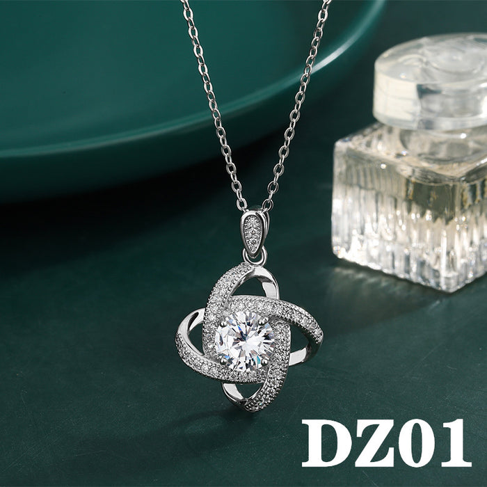 Wholesale Pendant Zircon 2ct Moissanite Faux Necklace JDC-PT-DingR001