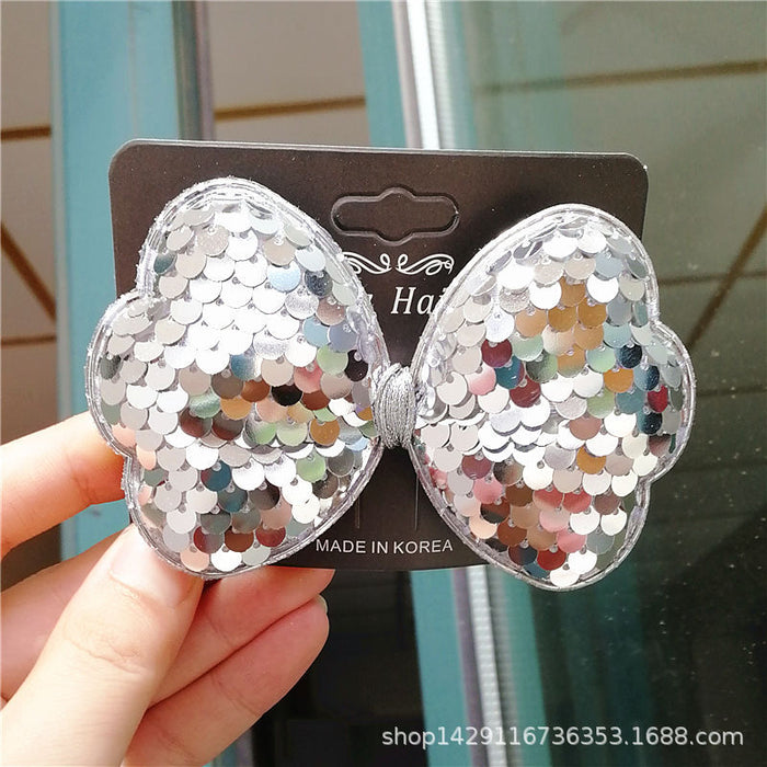 Jewelry WholesaleWholesale Kids Cute Bow Colorful Big Sequin Hair Clip JDC-HC-Manlun003 Hair Clips 漫沦 %variant_option1% %variant_option2% %variant_option3%  Factory Price JoyasDeChina Joyas De China