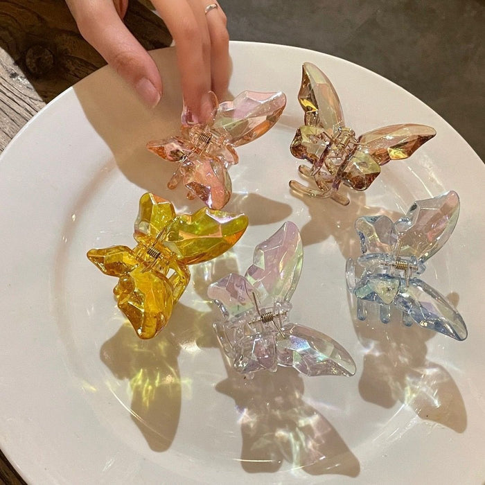 Wholesale Acrylic Mermaid Princess Butterfly Grab Clip Girl MOQ≥2 JDC-HC-Fuyuan001