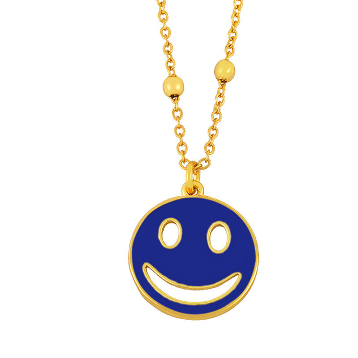 Jewelry WholesaleWholesale smile expression hip hop punk neckchain JDC-NE-AS570 Necklaces 翱昇 %variant_option1% %variant_option2% %variant_option3%  Factory Price JoyasDeChina Joyas De China