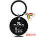 Jewelry WholesaleWholesale Stainless Steel Round Plate Mother's Day Rainbow Metal Keychain JDC-KC-GangGu011 Keychains 钢古 %variant_option1% %variant_option2% %variant_option3%  Factory Price JoyasDeChina Joyas De China