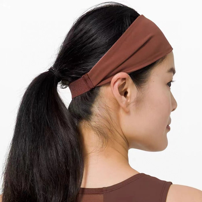 Wholesale Headband Fabric Women Sports Sweat Absorbing Double Sided Headband (F) JDC-HD-GTP001