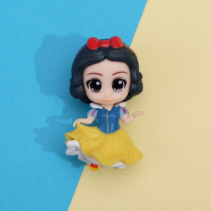 Wholesale keychain pvc blind box 6 cute princess fridge stickers doll MOQ≥10 JDC-KC-QMou017