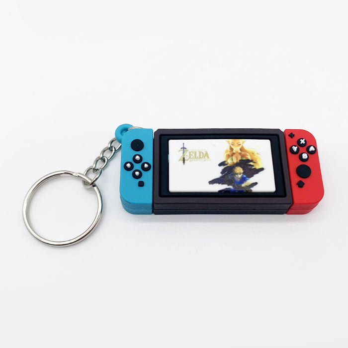 Wholesale Cartoon Silicone Game Machine Keychain MOQ≥2 JDC-KC-HAn001