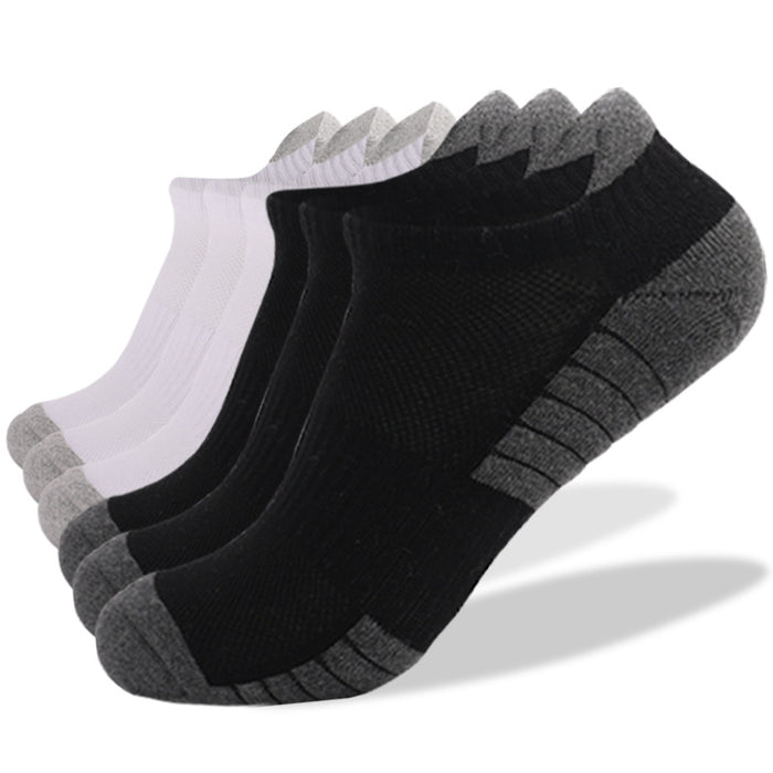 Wholesale running socks non-slip combed cotton socks sweat-absorbing breathable sports JDC-SK-LZL058