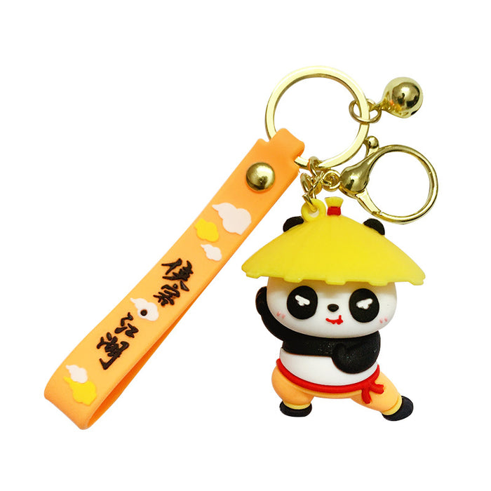 Wholesale Keychains For Backpacks new cartoon mascot kung fu panda doll keychain JDC-KC-OShi027