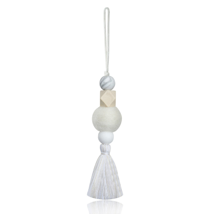 Jewelry WholesaleWholesale Beech Silicone Felt Ball Cotton Rope Tassel Car Ornament JDC-DC-JM003 Dreamcatcher 杰米 %variant_option1% %variant_option2% %variant_option3%  Factory Price JoyasDeChina Joyas De China