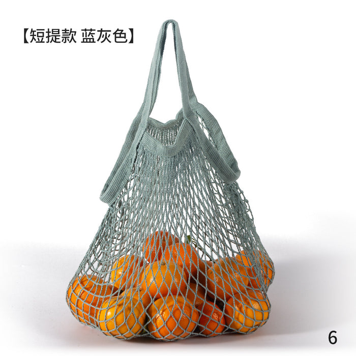 Wholesale Decoration Tote Bag Cotton Supermarket Vegetable and Fruit Net Pocket MOQ≥2 JDC-HB-ShenT001