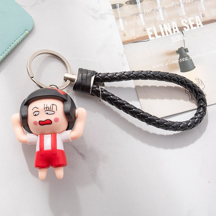 Jewelry WholesaleWholesale cartoon small balls will change face girl keychain JDC-KC-TengH001 Keychains 腾辉 %variant_option1% %variant_option2% %variant_option3%  Factory Price JoyasDeChina Joyas De China