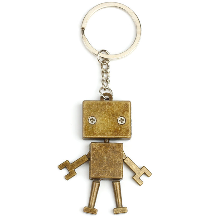 Wholesale Retro Robot Keychain Silver Carton Man JDC-KC-MengO002