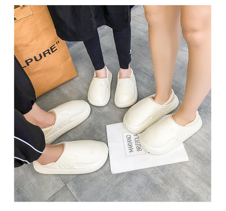 Wholesale Bag Heel Non-slip Waterproof Warm Slippers JDC-SP-Pintai002