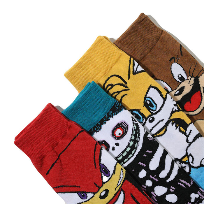 Wholesale Socks Cotton Medium Tube Anime Socks MOQ≥10 JDC-SK-HuiHe029