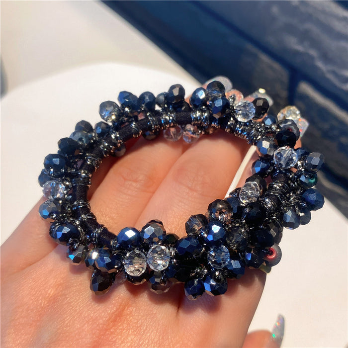 Jewelry WholesaleWholesale temperament head rope pearl crystal hair band JDC-HS-Nuanm001 Hair Scrunchies 暖铭 %variant_option1% %variant_option2% %variant_option3%  Factory Price JoyasDeChina Joyas De China