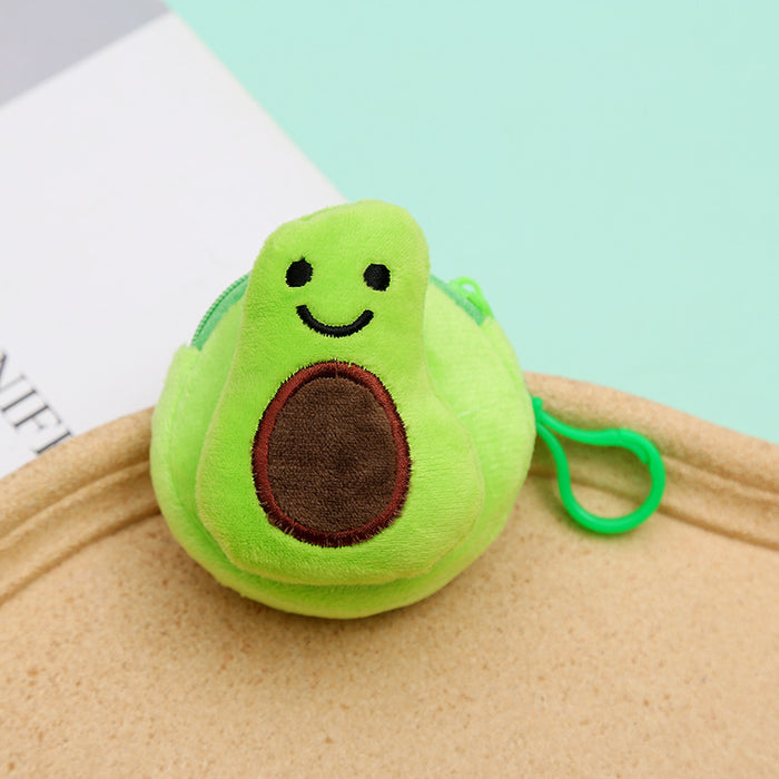 Wholesale keychain small fresh cute cartoon fruit coin purse MOQ≥6 JDC-KC-XiaoKe010