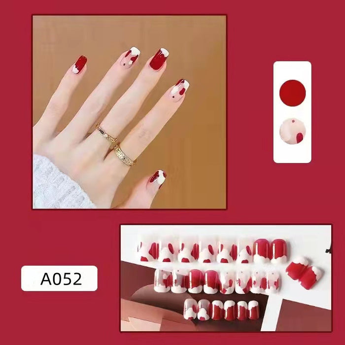 Wholesale Detachable Nail Stickers 24 Pieces/Box JDC-NS-HFan001