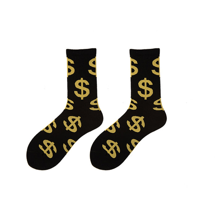 Wholesale Mid Tube Socks US Dollar European and American Street Skateboard Socks MOQ≥3 JDC-SK-CXing001