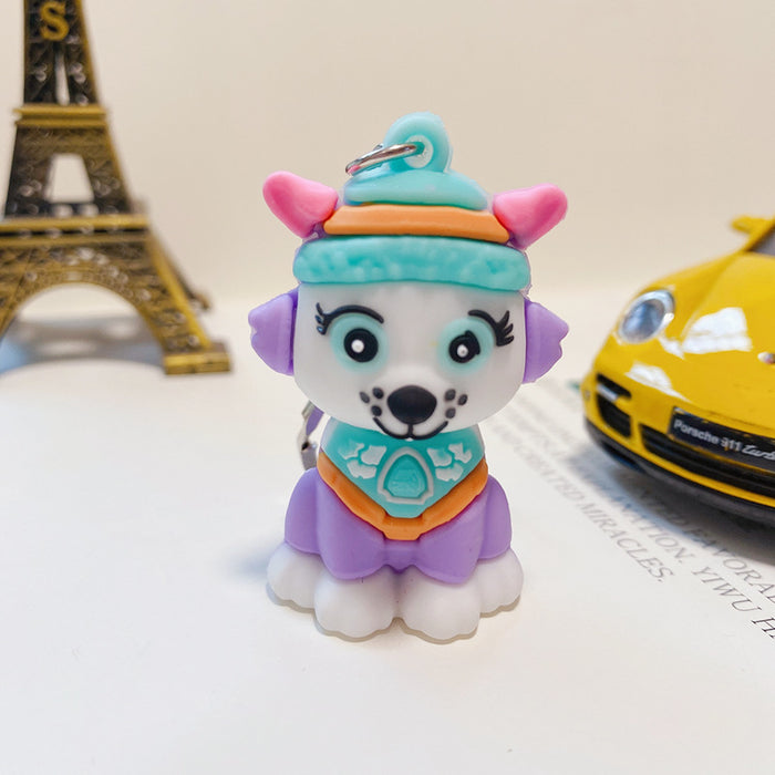 Wholesale soft plastic three-dimensional cartoon doll keychain pendant car ornament JDC-KC-RuiXin001