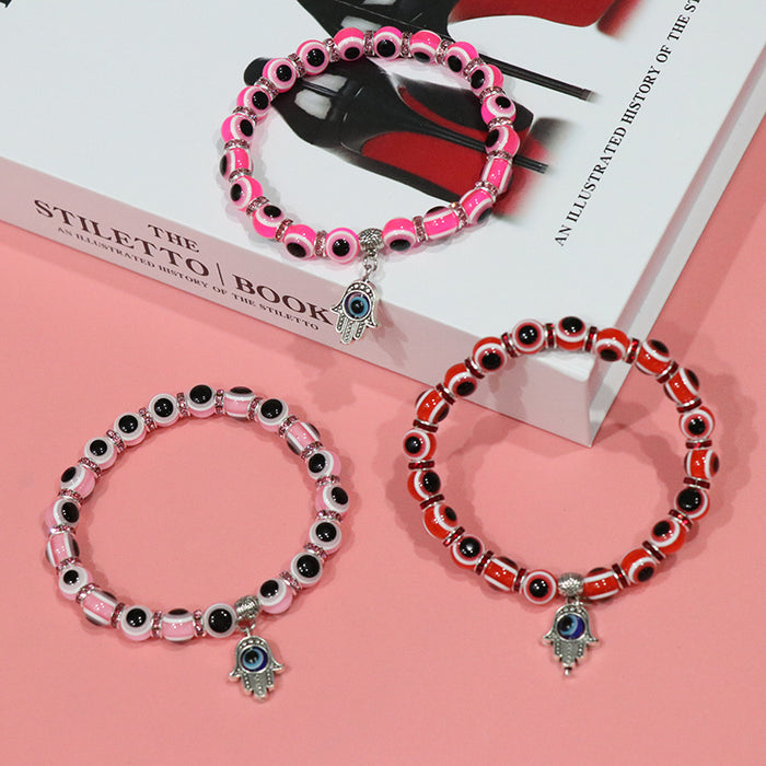 Wholesale Resin Ball Beaded Vintage Bracelet MOQ≥2 JDC-BT-HuoM003