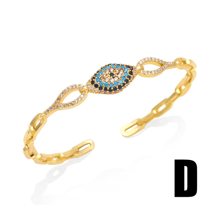 Wholesale Bracelet Small Fashion Design Versatile Colored Diamond Jewelry JDC-BT-AS154