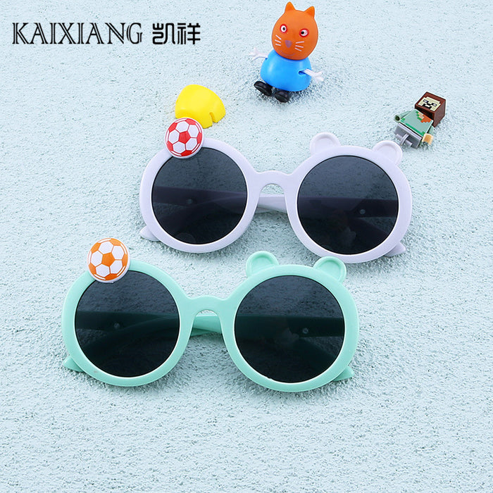 Jewelry WholesaleWholesale children's anti ultraviolet football Sunglasses JDC-SG-KaiX009 Sunglasses 凯祥 %variant_option1% %variant_option2% %variant_option3%  Factory Price JoyasDeChina Joyas De China