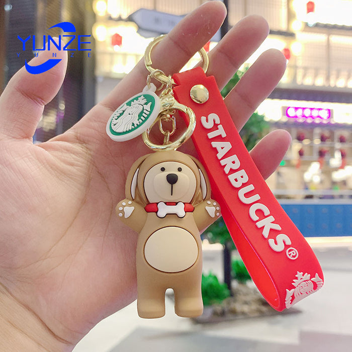 Wholesale Cartoon PVC Cute Bear Keychain (F) JDC-KC-YunZ001