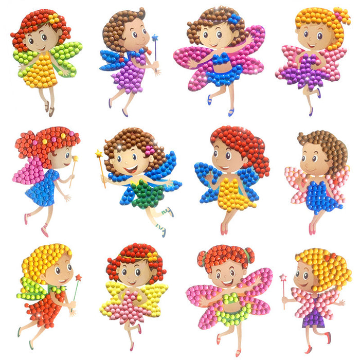 Wholesale children's puzzle cartoon princess stick diamond painting at will DIY JDC-FT-qiancai001