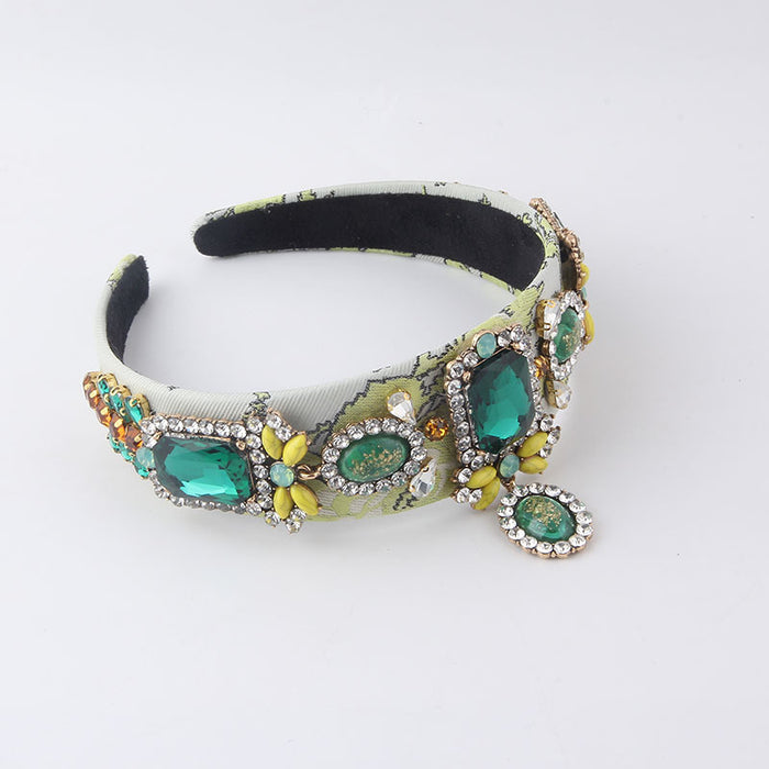 Wholesale Bracelet Metal Bracelet Gemstone Personality Headband JDC-BT-JingB004