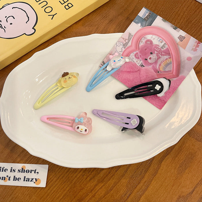 Wholesale hairpin acrylic transparent bb clip cartoon MOQ≥2 JDC-HC-WangFeng005