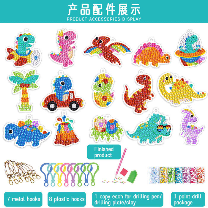 Jewelry WholesaleWholesale Stick Drill Cartoon Acrylic DIY Keychain Set JDC-KC-XNa002 Keychains 星纳 %variant_option1% %variant_option2% %variant_option3%  Factory Price JoyasDeChina Joyas De China