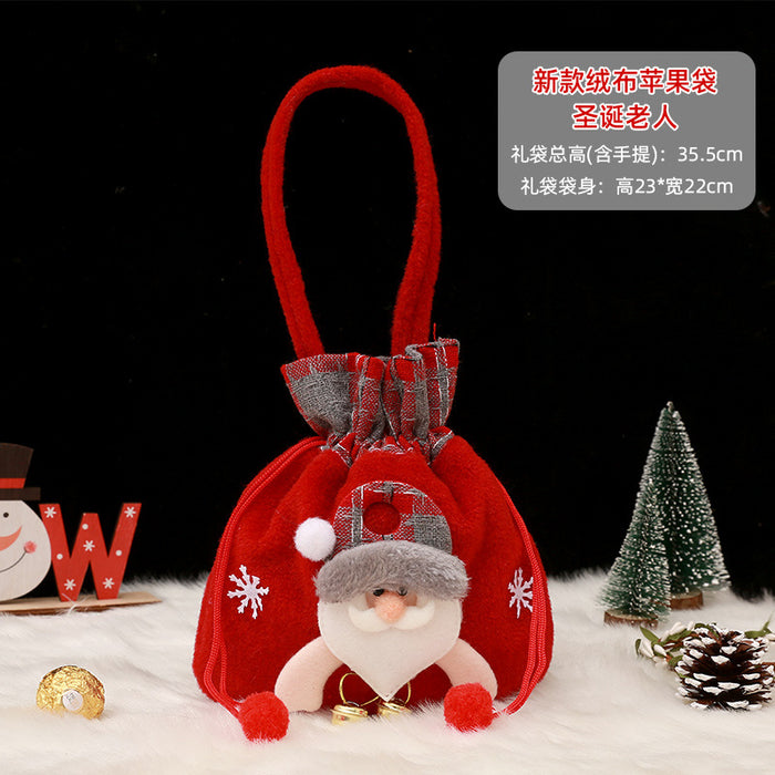 Wholesale Gift Box Christmas Apple Bag Round Bunch Mouth Gift Bag MOQ≥2 JDC-GB-QiaoC002