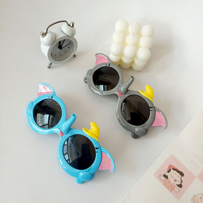 Jewelry WholesaleWholesale Kids UV Protection Silicone PC Cartoon Elephant Sunglasses JDC-SG-JingM001 Sunglasses 镜美 %variant_option1% %variant_option2% %variant_option3%  Factory Price JoyasDeChina Joyas De China