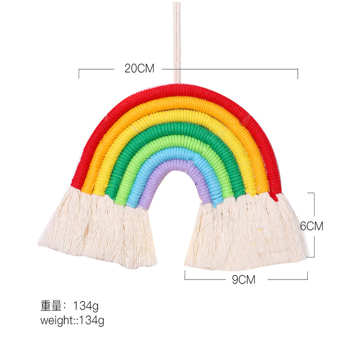 Wholesale INS rainbow pendant children's room decoration braided tassel JDC-DC-RXin009