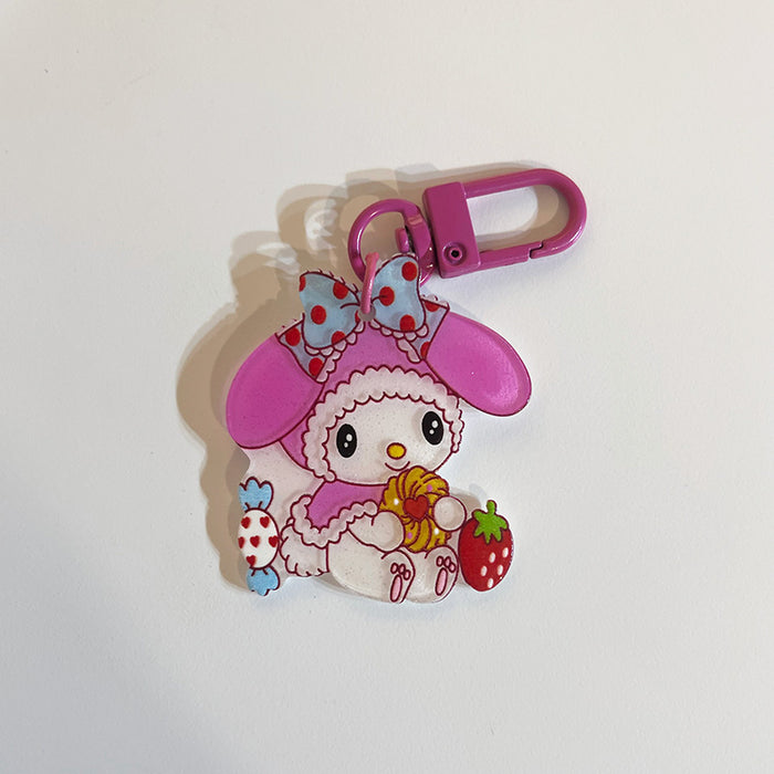 Wholesale keychain acrylic cartoon car bag pendant  (S) JDC-KC-GSXM096