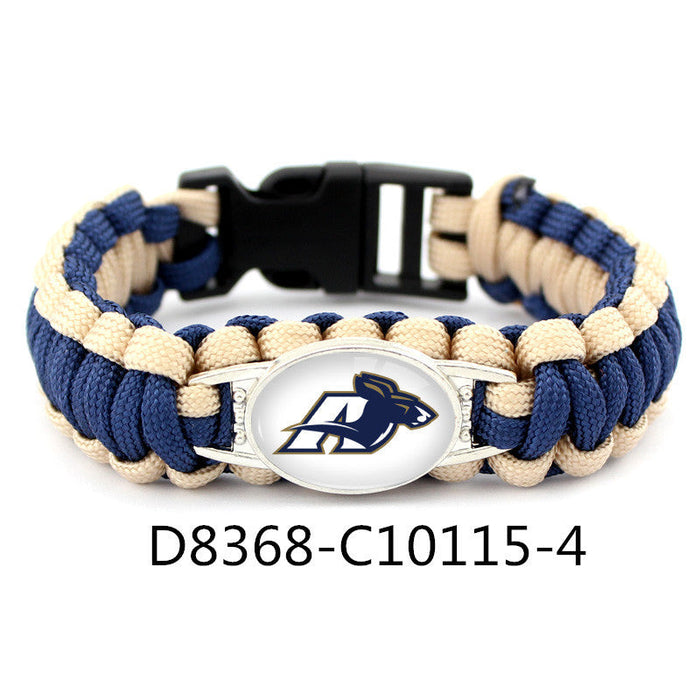 Wholesale Sports Style Rugby Team Woven Bracelets JDC-BT-BaB021