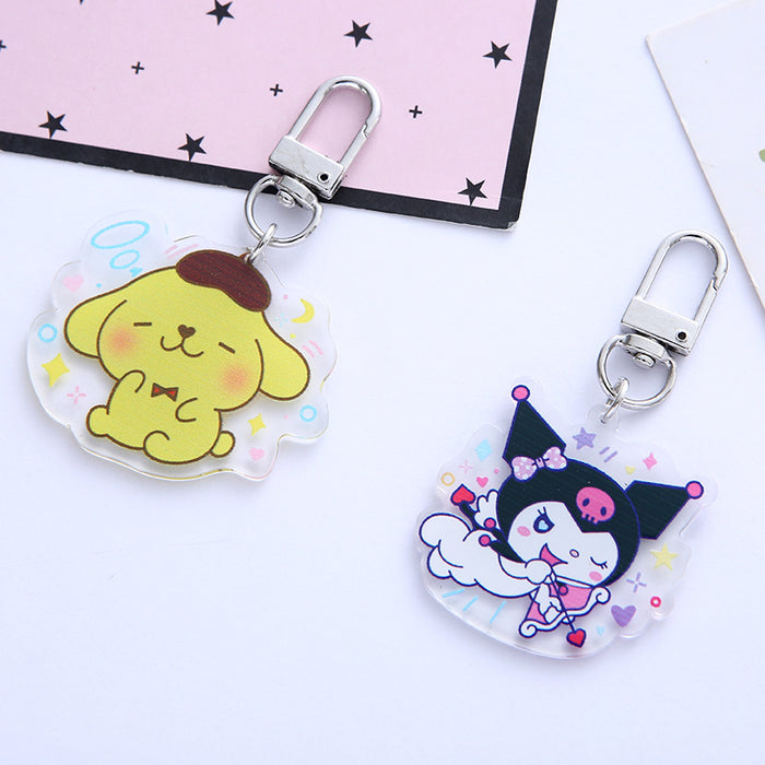 Wholesale Keychain Acrylic Cartoon Cute Double Sided Transparent MOQ≥2 (S) JDC-KC-ARui007