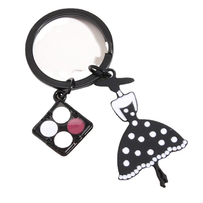 Wholesale Keychain Zinc Alloy Eyeshadow Lipstick MOQ≥2 JDC-KC-XiangH016