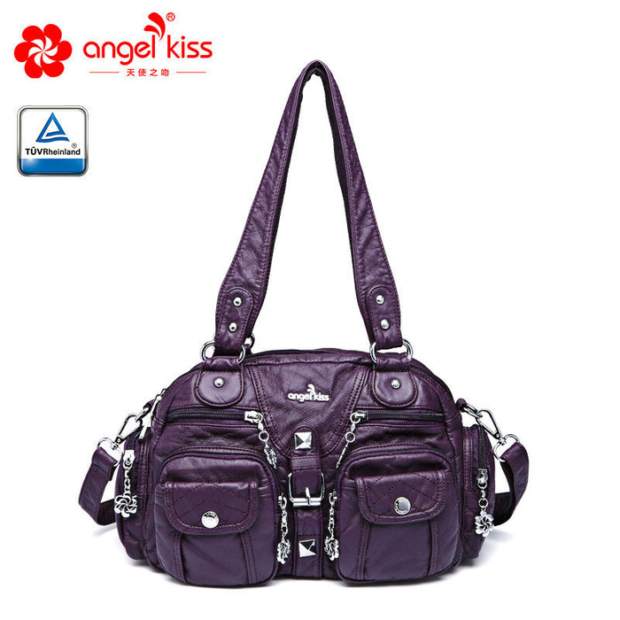 Wholesale Shoulder Bag PU Large Capacity Tote Bag Handheld Diagonal JDC-SD-TSZW004