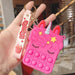 Jewelry WholesaleWholesale Silicone Decompression Coin Purse Keychain JDC-KC-FeiRun020 Keychains 飞润 %variant_option1% %variant_option2% %variant_option3%  Factory Price JoyasDeChina Joyas De China