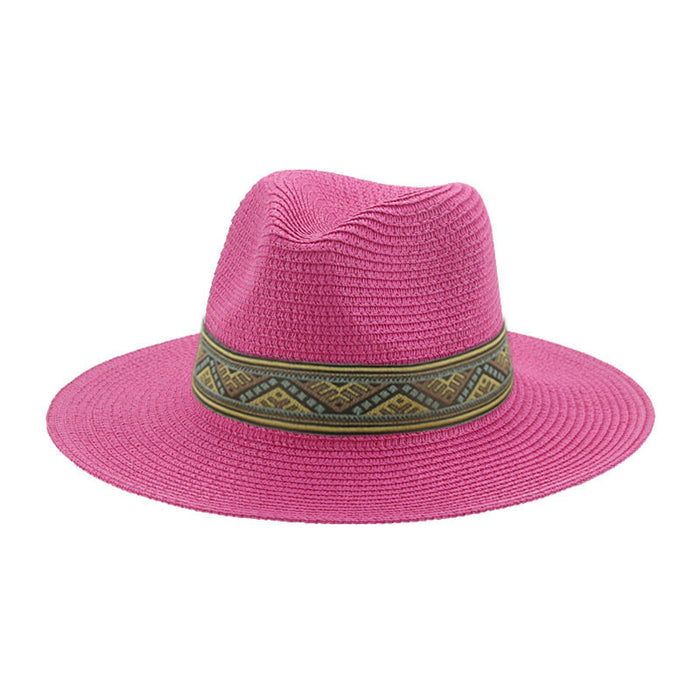 Jewelry WholesaleWholesale Paper Straw Hat Summer Men's Top Hat JDC-FH-Guanchuan014 Fashionhat 冠川 %variant_option1% %variant_option2% %variant_option3%  Factory Price JoyasDeChina Joyas De China