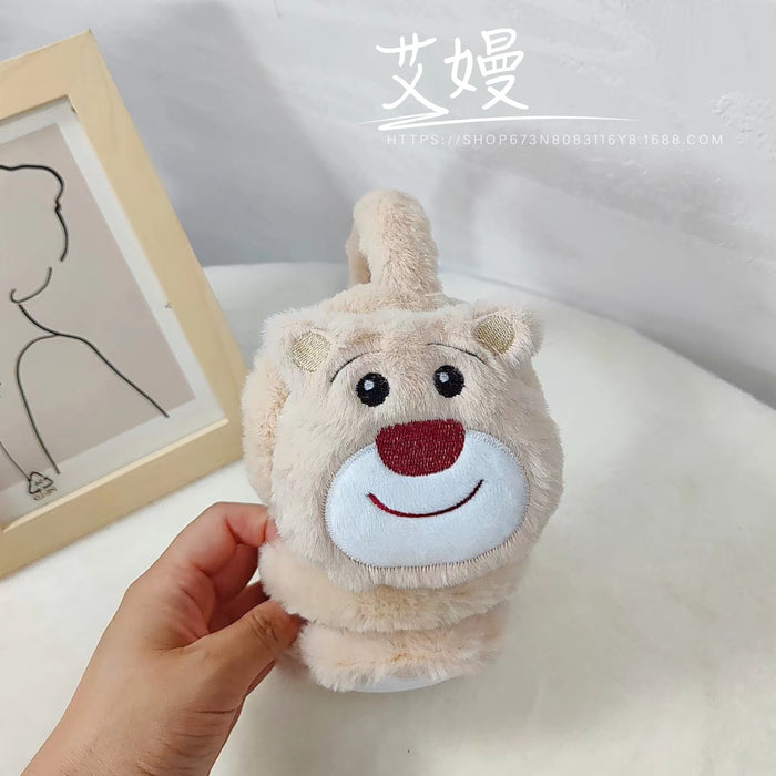 Wholesale Earmuff Plush Warm Winter Thick Cute Cartoon (M) MOQ≥3 JDC-EF-AiMan002