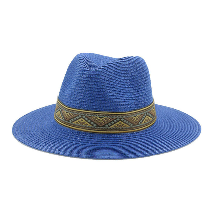 Jewelry WholesaleWholesale Paper Straw Hat Summer Men's Top Hat JDC-FH-Guanchuan014 Fashionhat 冠川 %variant_option1% %variant_option2% %variant_option3%  Factory Price JoyasDeChina Joyas De China